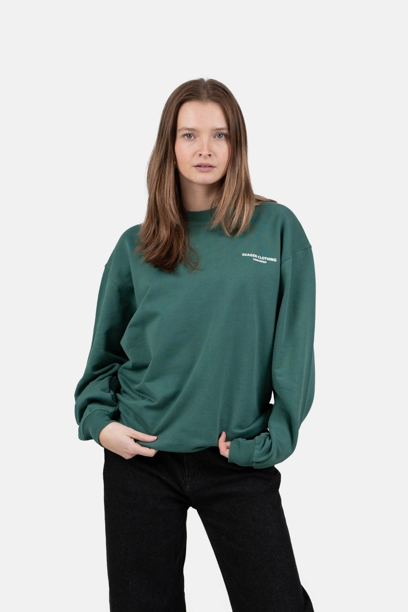 UNMARKED Sweatshirt Grøn | Skagen-clothing.dk